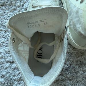 Dior Cream High-Top Sneakers